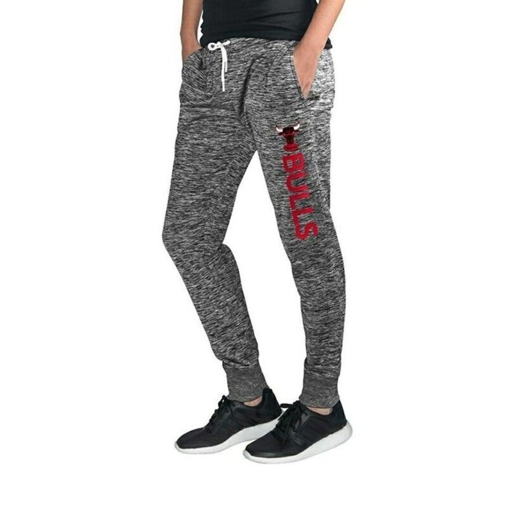 NBA Chicago Bulls GIII Sports 4 Her Sideline Skinny Pants Womens Size XL Grey - Picture 2 of 7